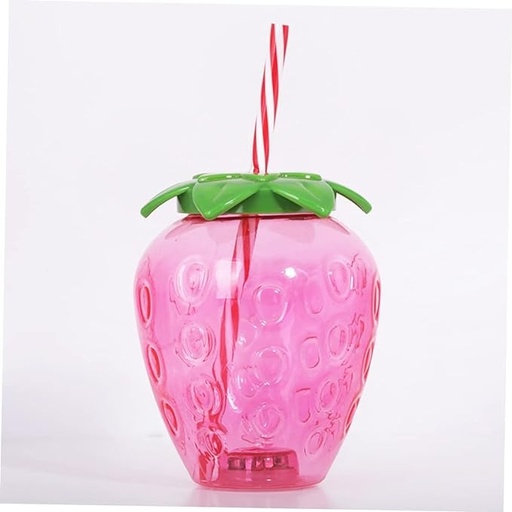 STRAWBERRY STRAW WATER BOTTLE/ كوب الفراولة

