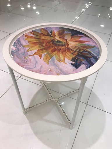 [0220] WHITE TEA TABLE /  طاولة الشاي 