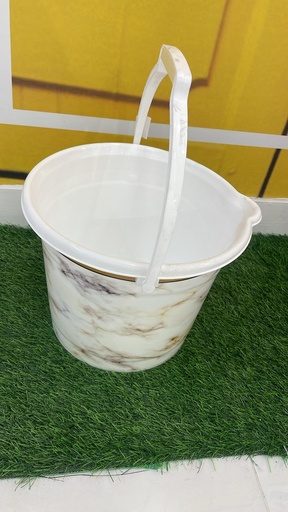 [D-364] FRESHLIFE CLEANING BUCKET MARBLE WHITE 12 L / دلو تنظيف رخامي أبيض 12 لتر