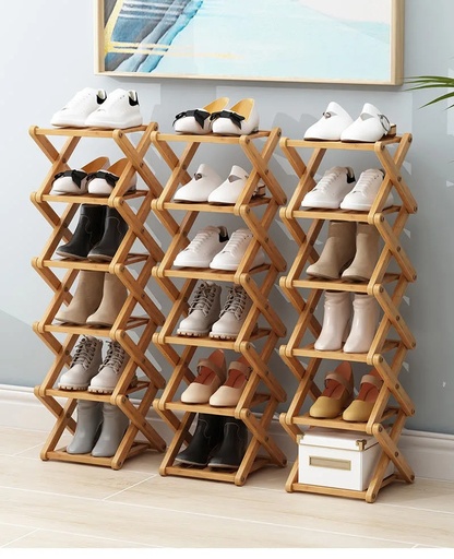 [BJA4202-24] SHOE SHELF WOOD / ستاند الأحذية الخشبي
