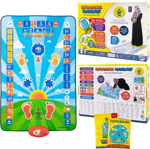 [AM-4330] EDUCATIONAL PRAYER MAT /سجادة تعليم الصلاة 