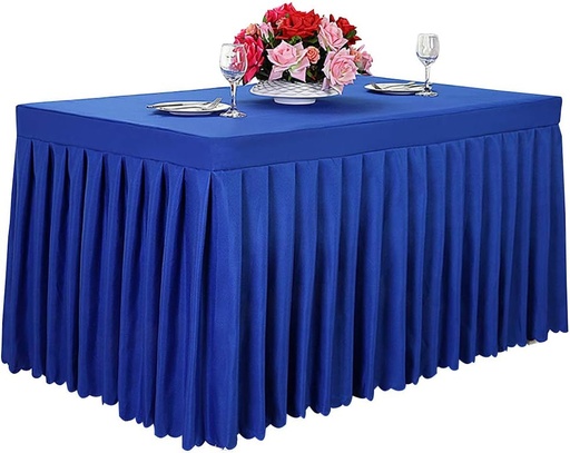 [AM-4402] Table Cover Blue /  غطاء مفرش الطاولة الازرق