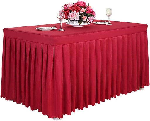 [AM-4403] Table cover RED / غطاء مفرش الطاولة الاحمر