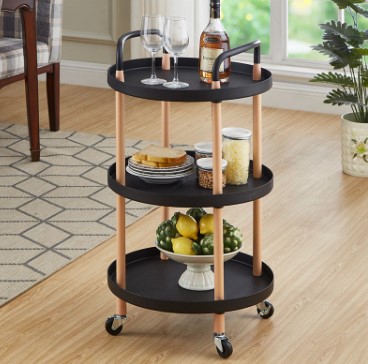 2 pcs Circular TABLE WITH WHEELS 