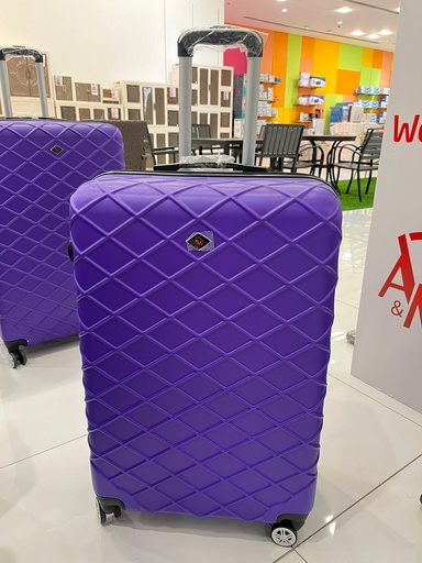 [AM-4576] TRAVEL BAG SINGLE ZIPPER MEDIUM "PURPLE "/حقيبة سفر بسحاب واحد متوسطة "بنفسجي"