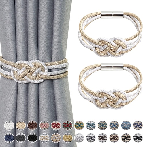 [AM-4646] CURTAIN TIEBACKS 2PCS/أربطة الستارة قطعتين