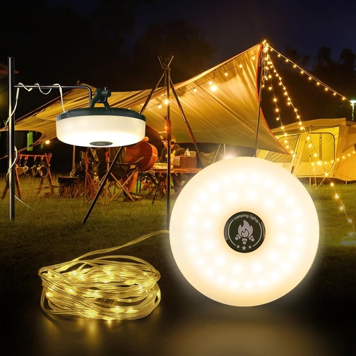 [AM-4653] 2 in 1 Camping String Lights & PowerBank 9M /أضواء التخييم وبطارية الطاقة (9 متر)
