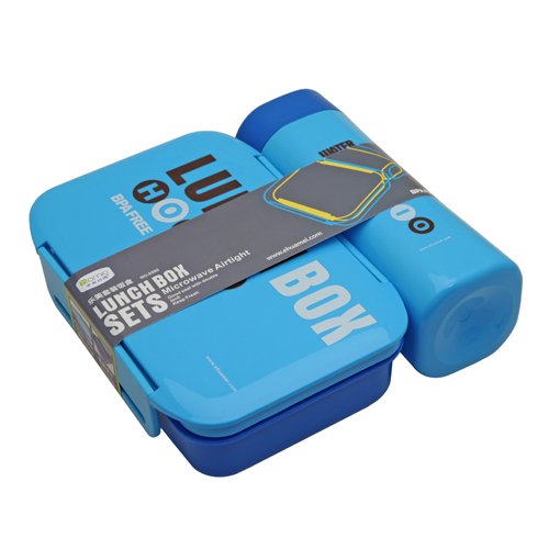[AM-4700] Lunch Box Set with water bottle / مجموعة صندوق الغداء و زجاجة ماء