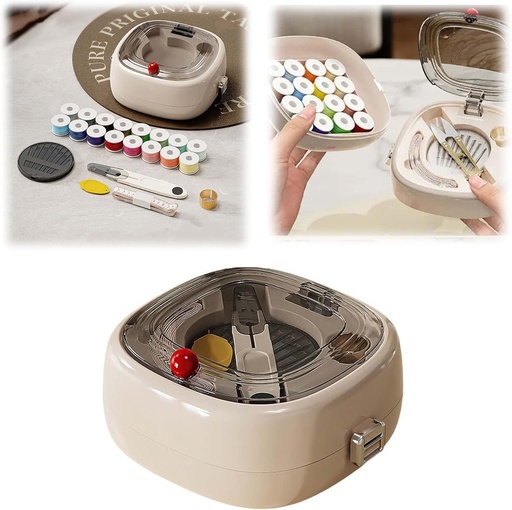 [AM-4758] SQUARE GARDEN MAGNETIC SEWING BOX /صندوق الخياطة المغناطيسي 