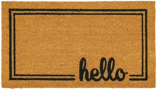 [BOCT 4208-1] Coir and Rubber Entryway Welcome Doormat 43*76/سجادة الباب للمدخل 43*76