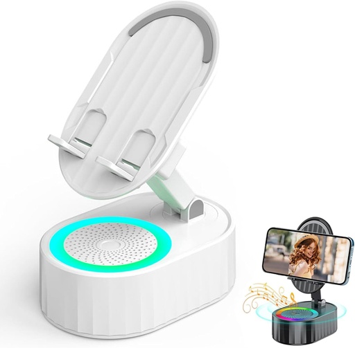 [AM-4904] Mobile Stand with Wireless Bluetooth Speaker/حامل الهاتف مع مكبر صوت لاسلكي بتقنية البلوتوث
