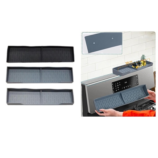 [AM-4924] Magnetic Shelf Over The Stove Kitchen Organization /رف مغناطيسي فوق الموقد لتنظيم المطبخ