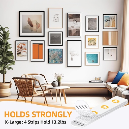 [AM-4930] Strong Picture Frames Hanging Strips/شرائط تعليق إطارات الصور القوية