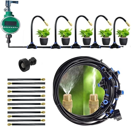 [BOCT 4217-35] 5meters,MIST KIT/نظام تبريد ضبابي خارجي لري الحدائق للفناء والدفيئة