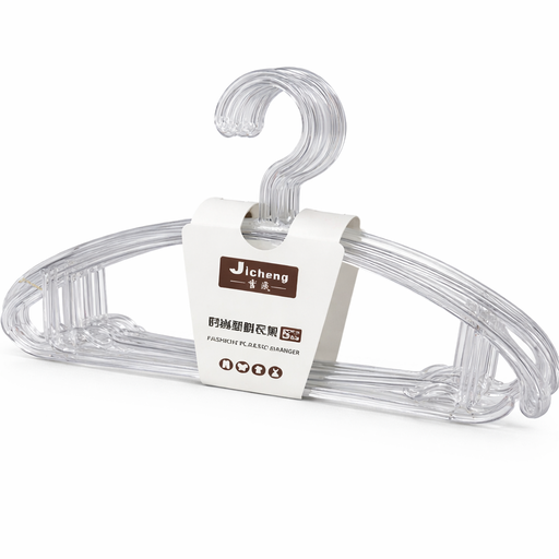 [BOCT 4220-1] White transparent hangers/ علاقة ملابس شفاش
