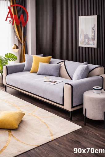 [AM-4996] Non-slip Couch Cover Mat M SIZE 90*70 BLUE COLOR /غطاء أريكة غير قابل للانزلاق مقاس متوسط ​​90*70 لون أزرق