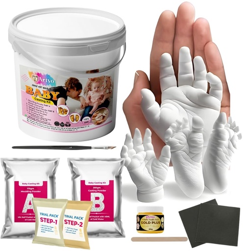 [AM-6016] DIY BABY CASTING KIT-two hands / لعبة الاطفال 