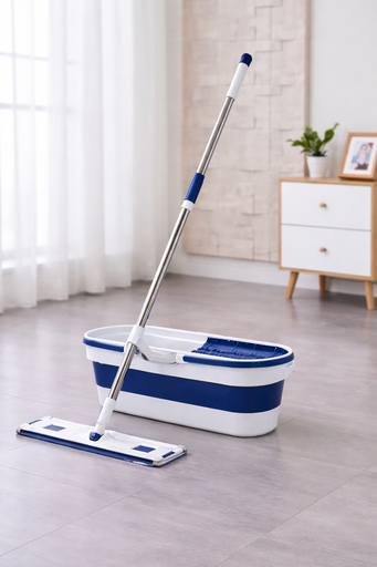[AM-6043]  Hand washable mop set / ممسحة متعددة الاستخدام