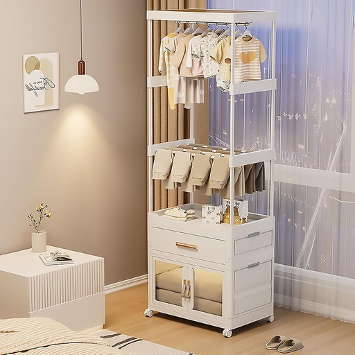 [AM-6059] One large wardrobe + one folding cabinet + three drawers