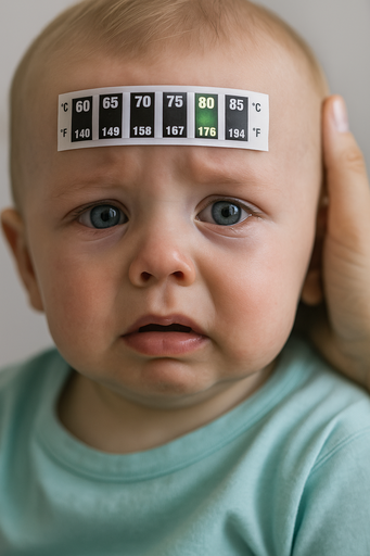 [AM-6088] Fever Scan Sticker for Babies 10pcs /  ملصق لقياس درجة الحرارة للرضع 