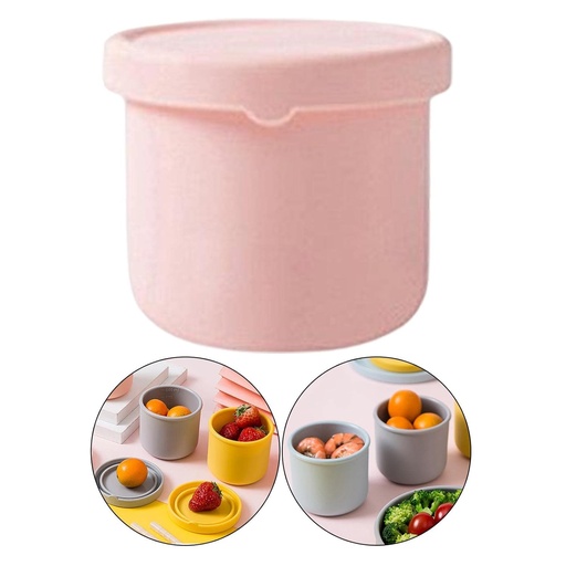 [AM-6115] Hard Silicone Food Container 250ml/وعاء طعام من السيليكون الصلب سعة 250مل