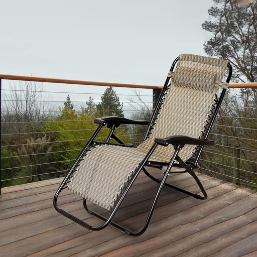[AM-6125] Foldable Outdoor Lounge Chair /كرسي استرخاء ضد الجاذبية قابل للطي