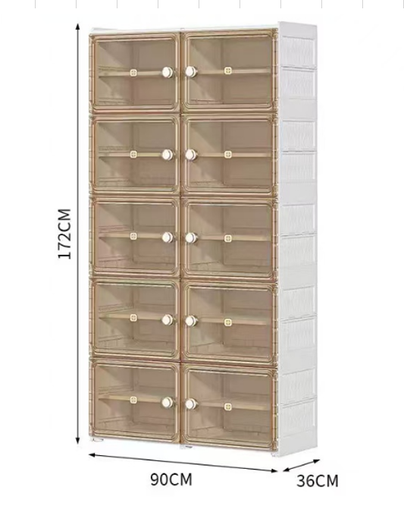 [AM-6212] Clothes and shoes organizer cabinet, 10 doors (20 shelves) /خزانة تنظيم للملابس والاحذية 10 ابواب (20 رف) 