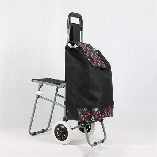 [AM-6305] Shopping cart with stool /عربة تسوق مع مقعد