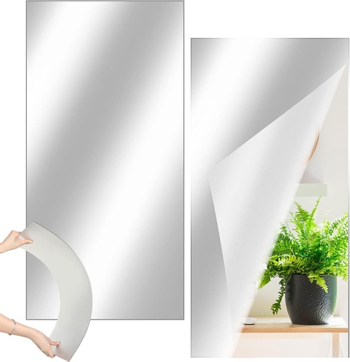 [AM-6310] Mirror Wall Sticker 40x90cm / ملصق حائط المرآة