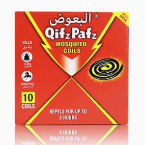 [AM-6294] PifPaf Mosquito Coil 10PCs up to 13HRs/بخور طارد البعوض بيف باف10 قطع حتى 13 ساعة