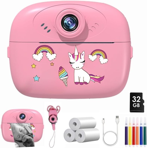 [AM-6440] Kids Camera Instant Print /كاميرا الأطفال للطباعة الفورية