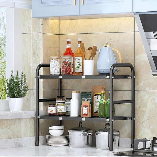 [AM-6442] SINK STORAGE RACK STAINLESS STEEL WARE /رف تخزين حوض المطبخ من الفولاذ المقاوم للصدأ