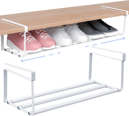 Expandable Shoe Rack Organizer for Closet 40-70cm/منظم أحذية قابل للتوسيع للخزانة 40-70 سم