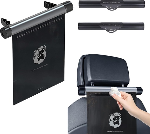 [AM-6397] Car Trash Bag Hanging of Aluminum Roller /كيس قمامة السيارة معلق بأسطوانة من الألومنيوم