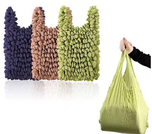 [AM-6400] Reusable Stretch Magic Shopping Bag/حقيبة تسوق سحرية قابلة لإعادة الاستخدام