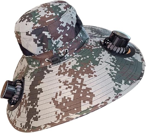 [AM-06459] Solar Powered Fan Hat  / قبعة المروحة ضد الحرارة