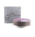 [AM-60691] [ET1933] Serving Plates 6 Pcs From Asrab - Purple 6 Dessert Plate For Sweet 