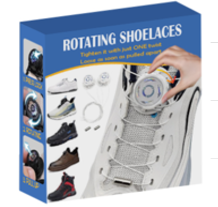 [AM-6591] Automatic Rotating Shoelaces / أربطة أحذية دوارة أوتوماتيكية
