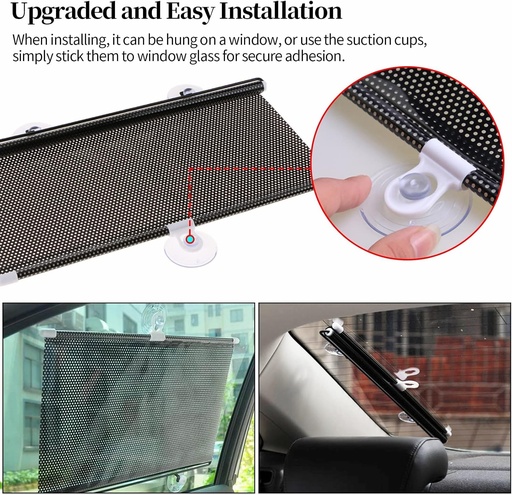 [AM-6597] Car , Window Dot Roller Sunshade 58x125cm / مظلة الدوارة للسيارة ونوافذ المنزل 