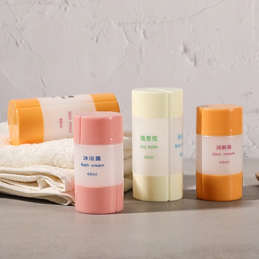 [AM-92554] 45ml Travel Shower Bottle Set /مجموعة زجاجات الاستحمام للسفر 45 مل