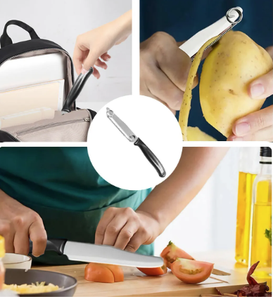 [AM-25382] 2 IN 1 PEELER AND KNIFE /مقشرة وسكين 2 في 1