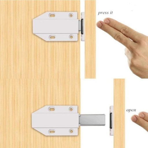 [AM-19473] 2PCs Cabinet Door Magnetic Push Latches/مزلاج دفع مغناطيسي لباب الخزانة قطعتين