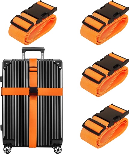 [AM-30507] 4.3 M CROSS ADJUSTABLE  LUGGAGE SAFETY STRAP / حزام أمان قابل للتعديل للأمتعة بطول 4.3 متر