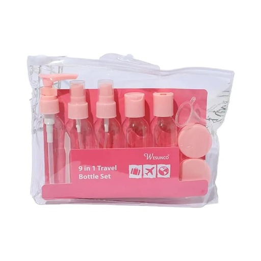 [AM-8027] 9 IN 1 TRAVEL BOTTLE SET /مجموعة زجاجات سفر 9 في 1