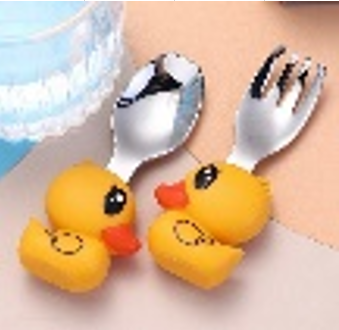 corn  tableware / طقم الأكل ( بطة )