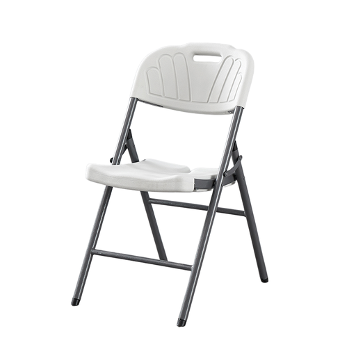[AM-6672] white foldable strong plastic chair/كرسي بلاستيكي أبيض قابل للطي ومتين