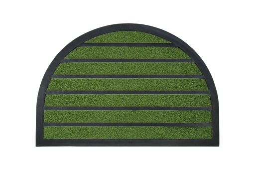[AM-6702] Coir and Rubber Entryway Lawn Semicircle Doormat 45*75CM/سجادة الباب للمدخل نصف دائرية 