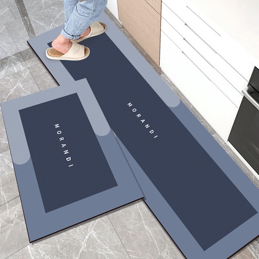 [AM-6705] Modern Anti-Slip Kitchen Carpet SET 2PCs/طقم سجاد مطبخ عصري مضاد للانزلاق