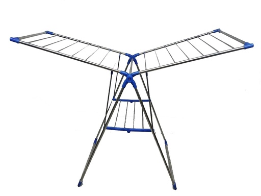 [AM-6709] foldable metal clothes drying rack / رف تجفيف ملابس معدني قابل للطي 