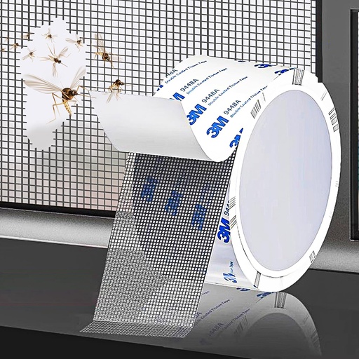[AM-6722] Grey Window Screen Repair Tape/شريط إصلاح النافذة الرمادي